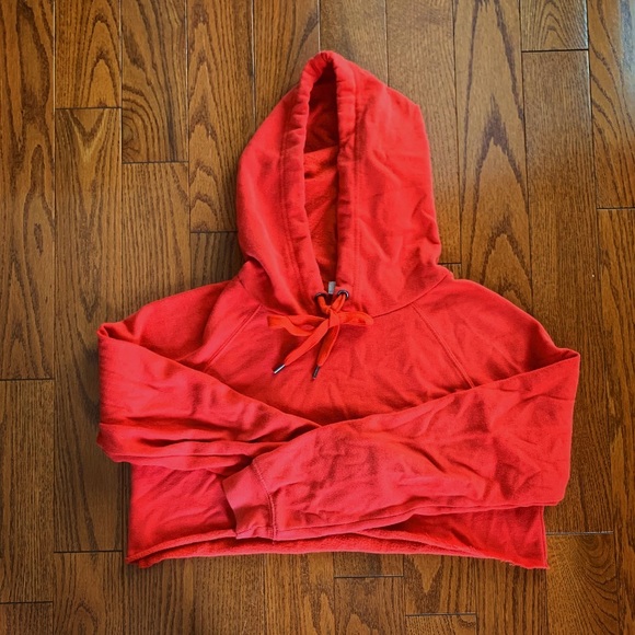 Orange cropped hoodie - Picture 1 of 2